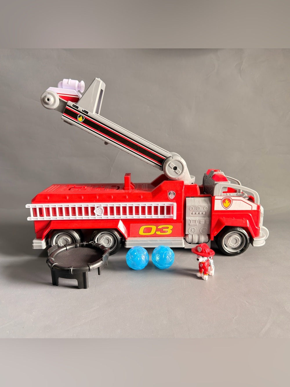PAW Patrol Movie Marshall Transforming City Fire Truck Lights Sounds COMPLETE